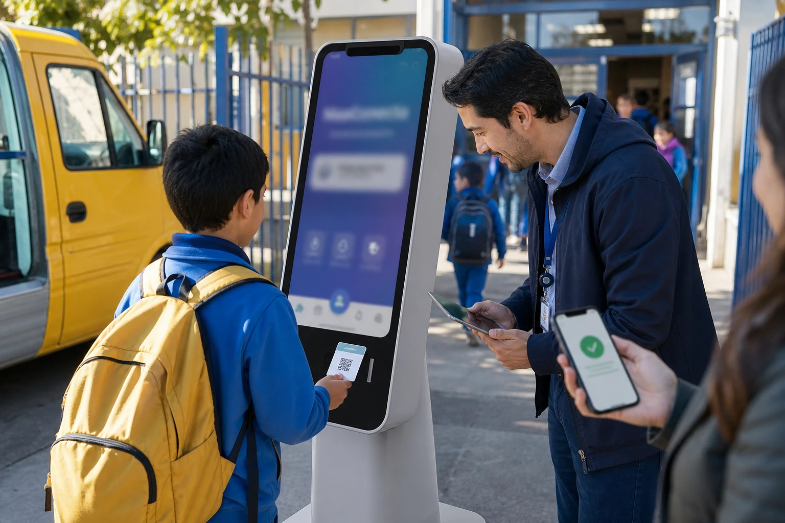 NoaConecta school access control software Chile launch