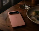 Pixel 11 Pro HiLight RGB ring glowing face down table