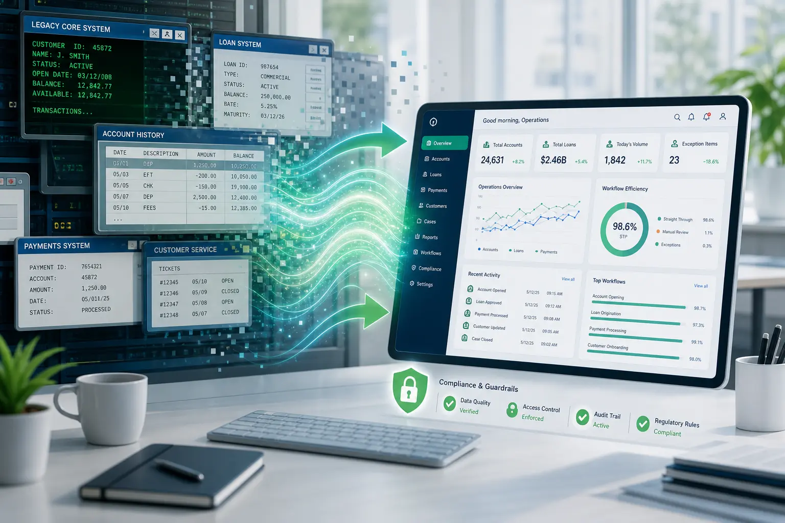Savana operational AI decision layer digital banking platform Emily Steele