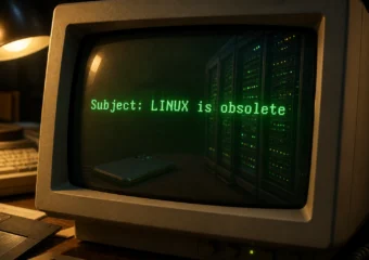 Tanenbaum Linux obsolete 1992 prediction monolithic kernel success