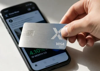 X Money Visa debit card Cross River Bank FDIC accounts