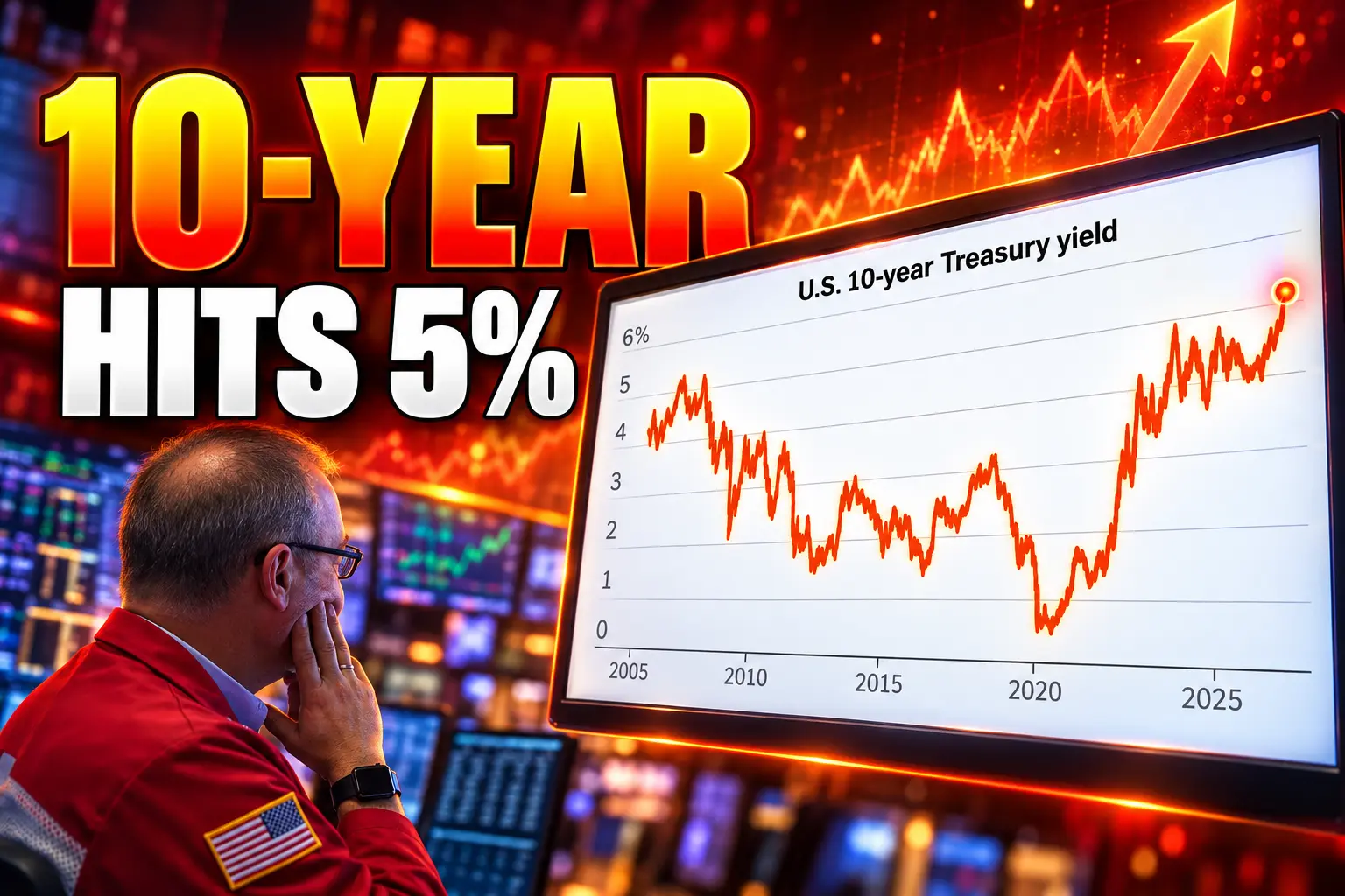 10-year Treasury yield above 5 percent September 2026
