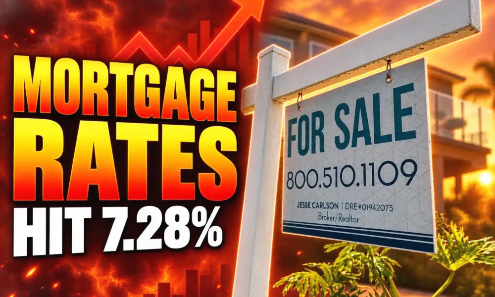 30 year mortgage rate hits 7.28 percent October