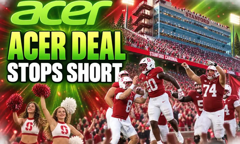 Acer Stanford Athletics partnership one football Saturday