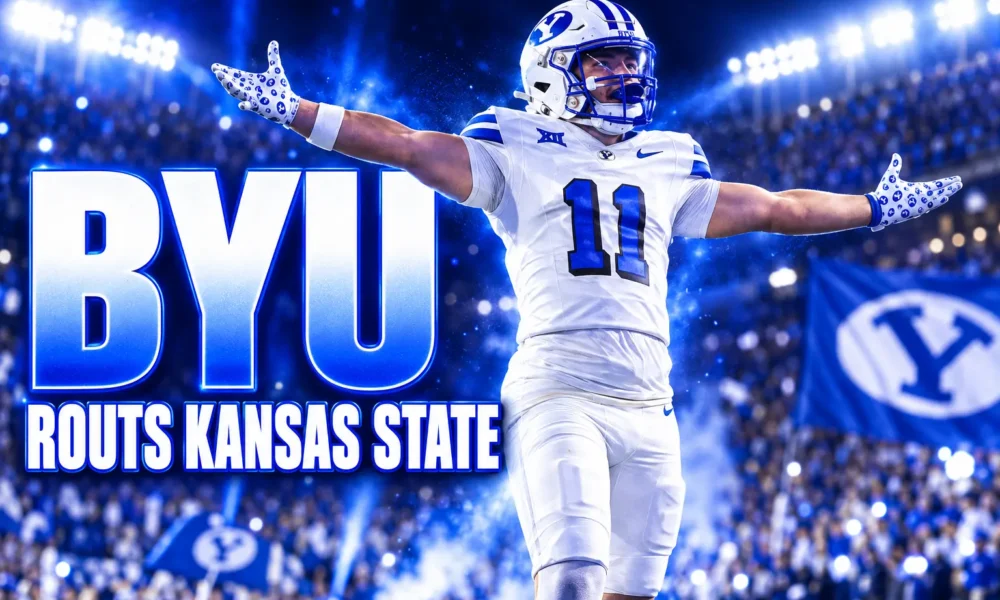 BYU 1996 throwback uniforms Kansas State 38-9 win