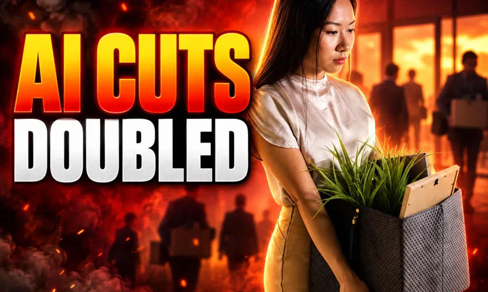 AI job cuts doubled 120136 US 2026