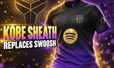 FC Barcelona Kobe Bryant away kit Sheath logo
