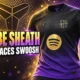 FC Barcelona Kobe Bryant away kit Sheath logo