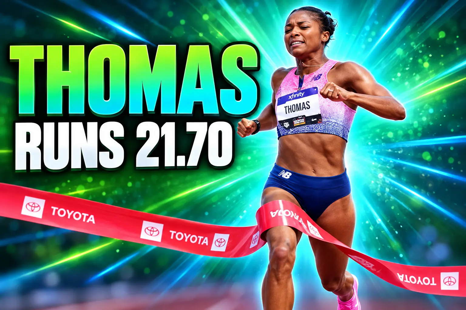 Gabby Thomas 21.70 200m Lone Star Grand Prix