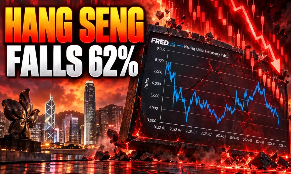 Hang Seng TECH 62 percent drop from 2021 peak