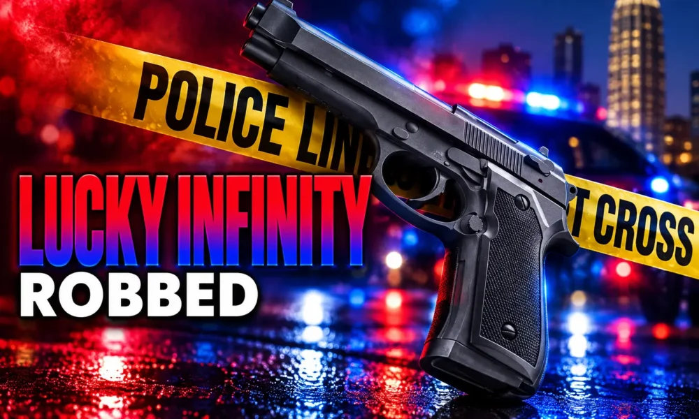 Lucky Infinity Winston-Salem armed robbery gunmen