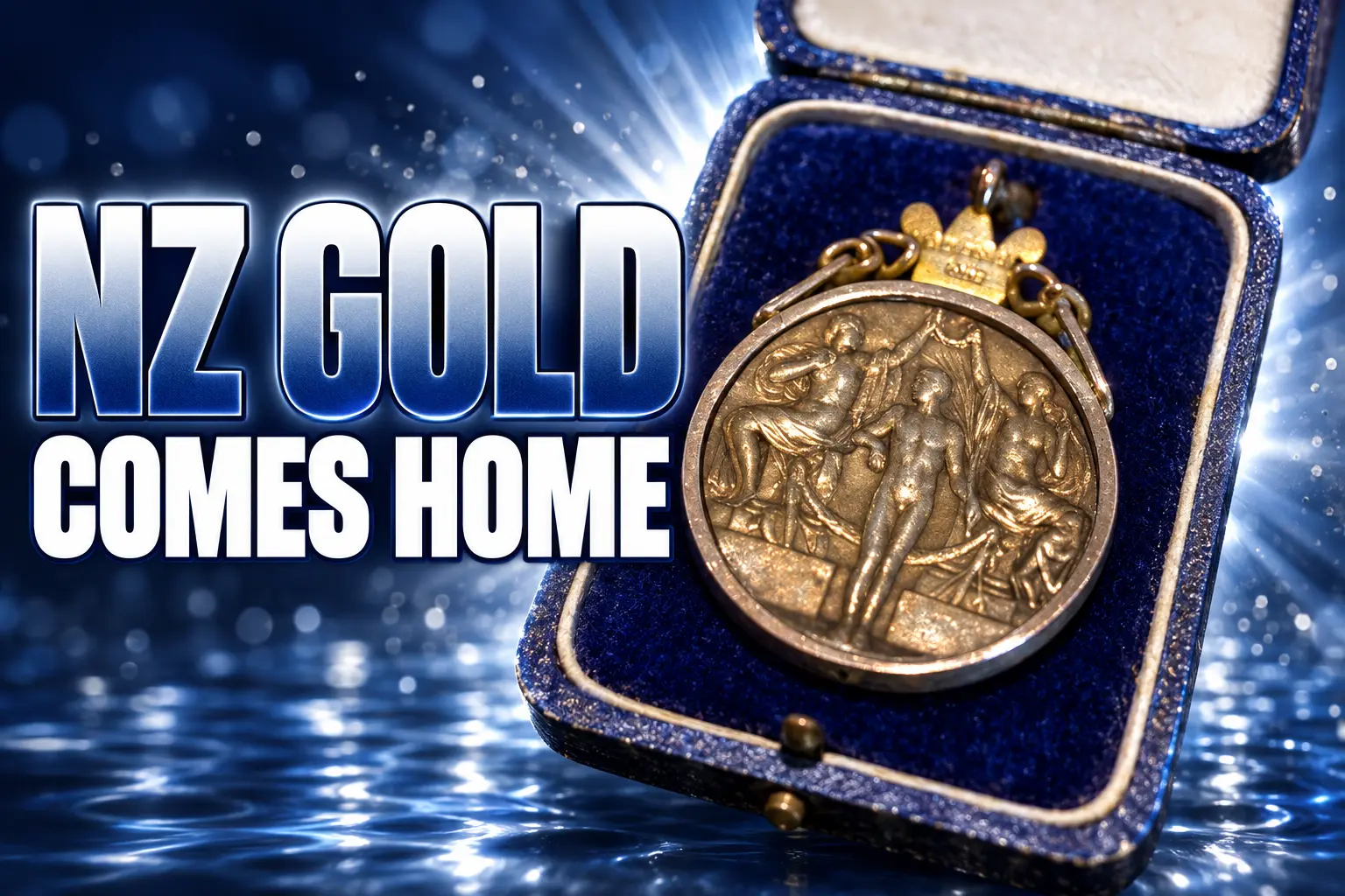 New Zealand first Olympic gold medal comes home