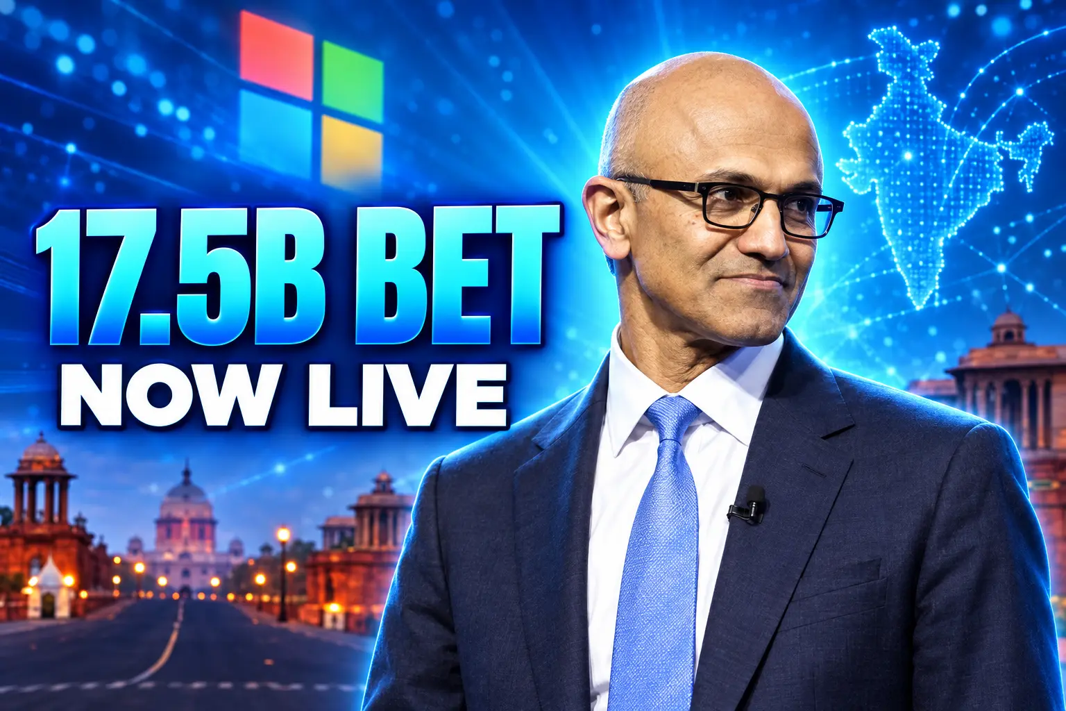 Microsoft $17.5 billion Hyderabad South Central cloud region