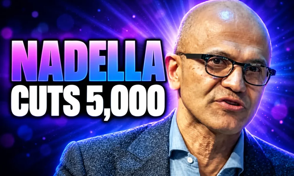 Nadella Microsoft cuts 5000 staff after AI pledge