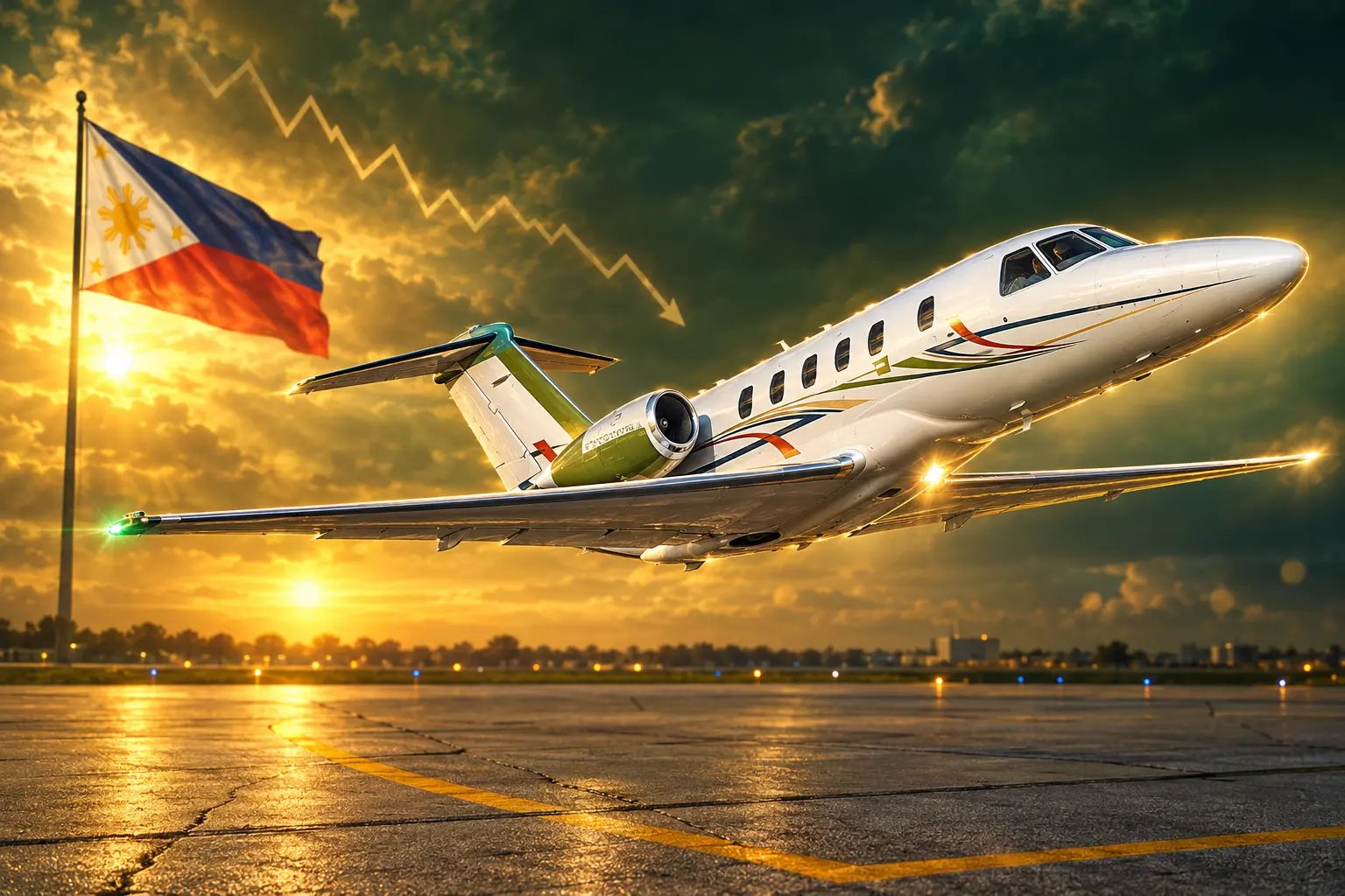 Philippine private jets drop to 44 in 2025