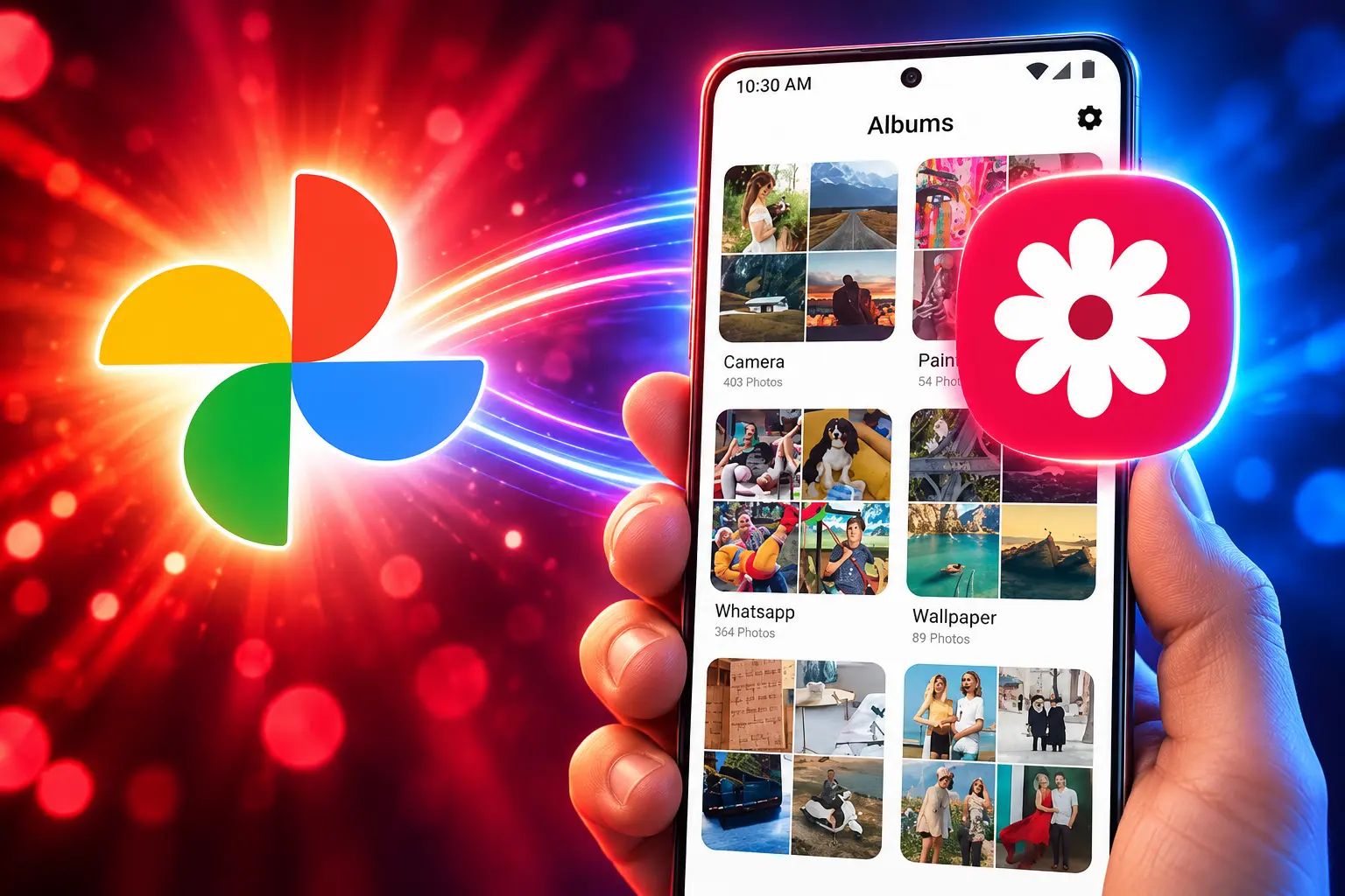 Samsung Gallery Google Cloud backup OneDrive cutoff