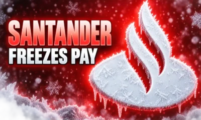 Santander UK pay freeze Navigator Global shutdown
