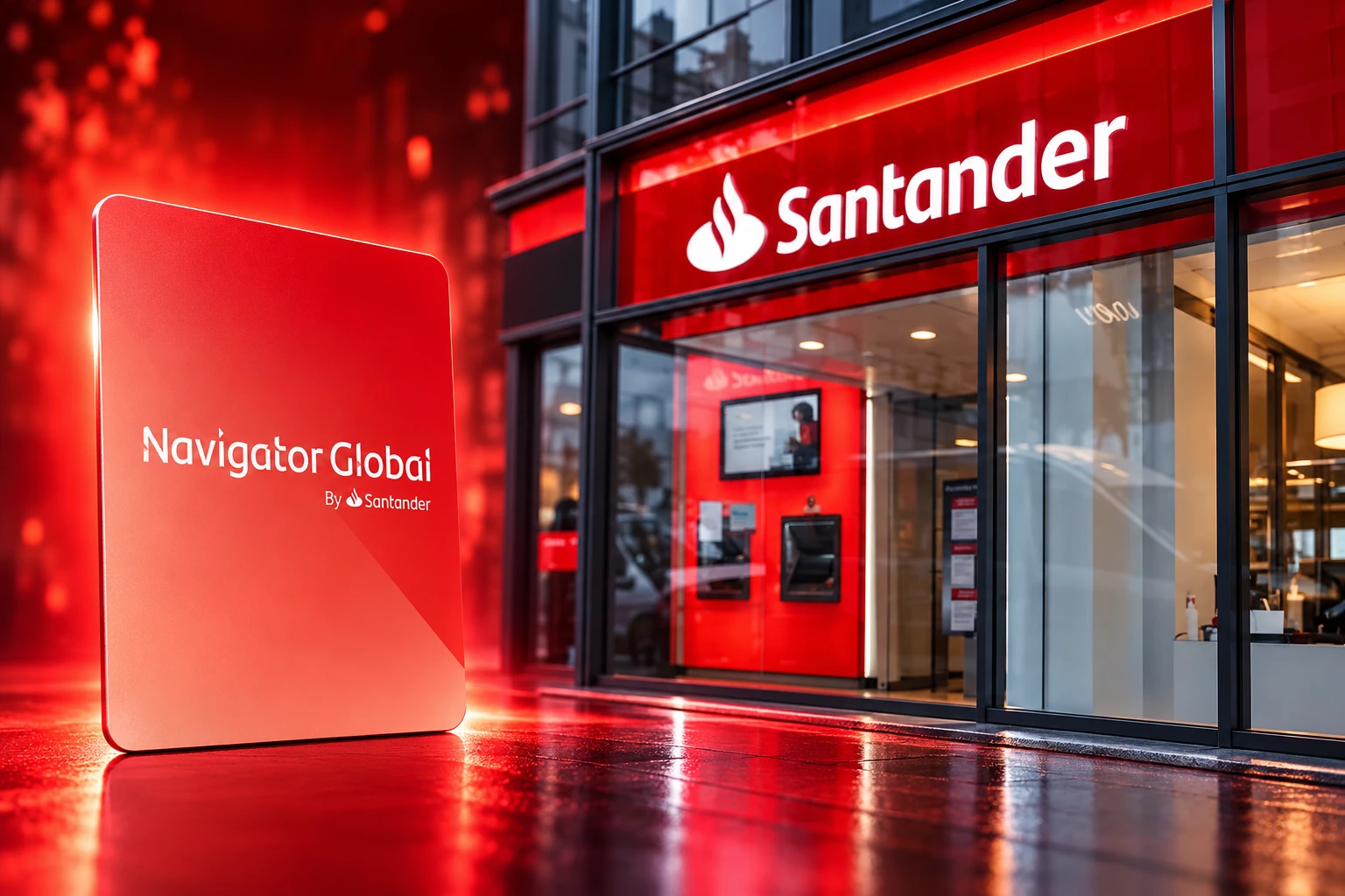 Santander UK pay freeze Navigator Global shutdown
