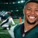 Saquon Barkley hamstring week-to-week Eagles London