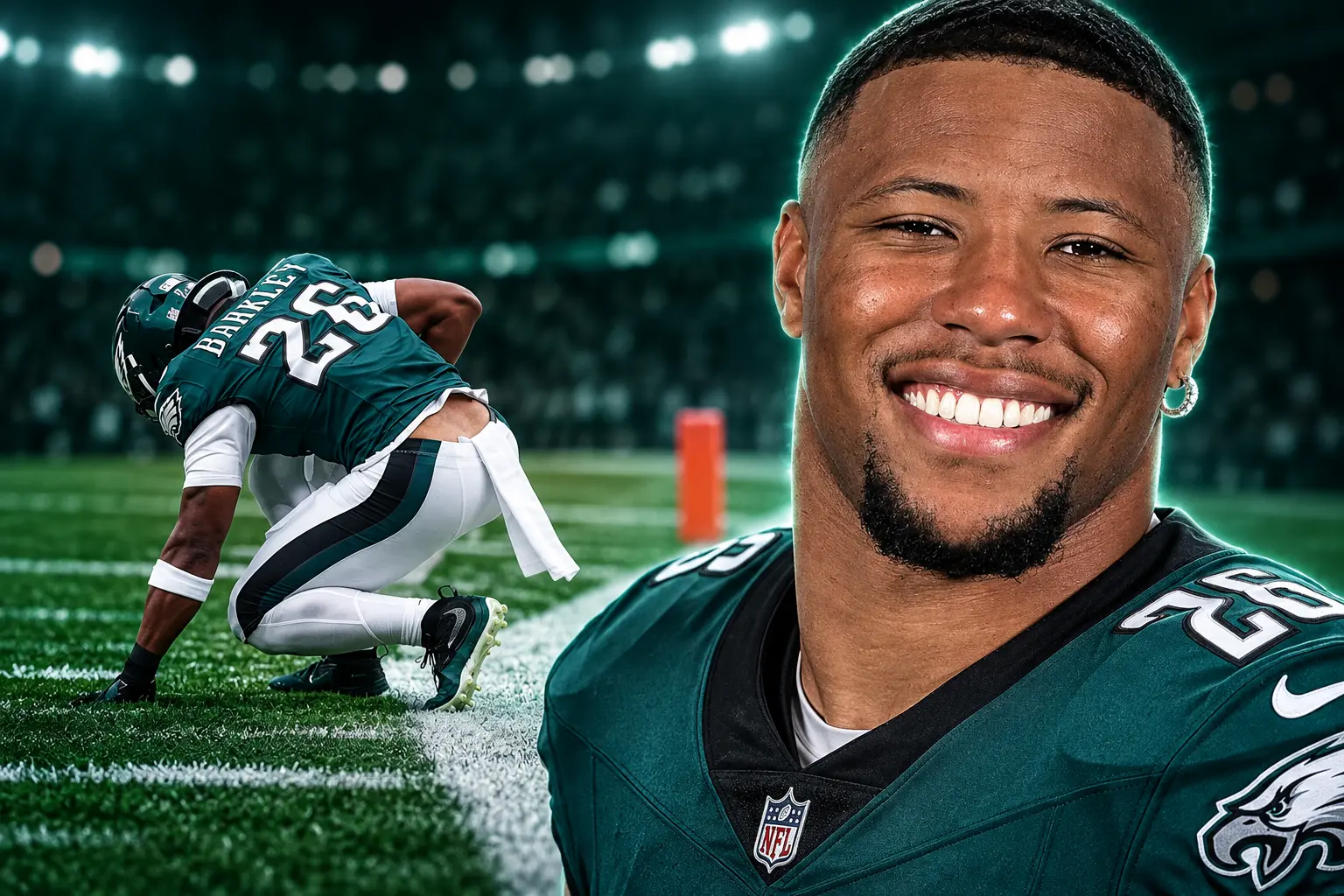 Saquon Barkley week-to-week hamstring misses London