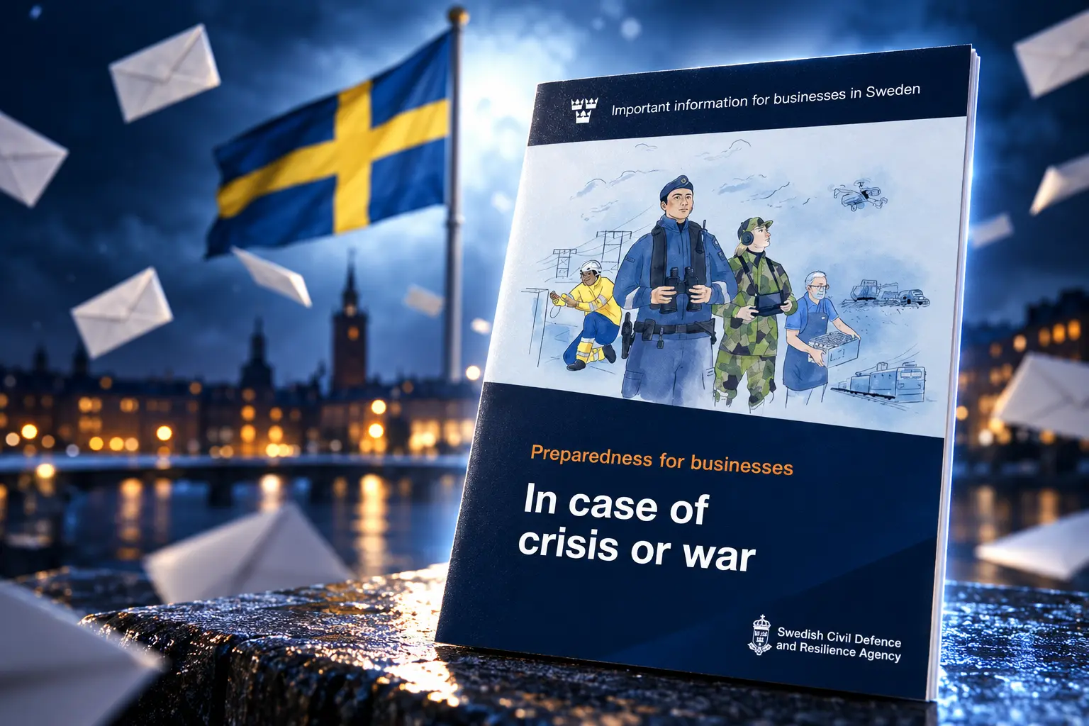 Sweden business preparedness brochure 130000 workplaces war guide