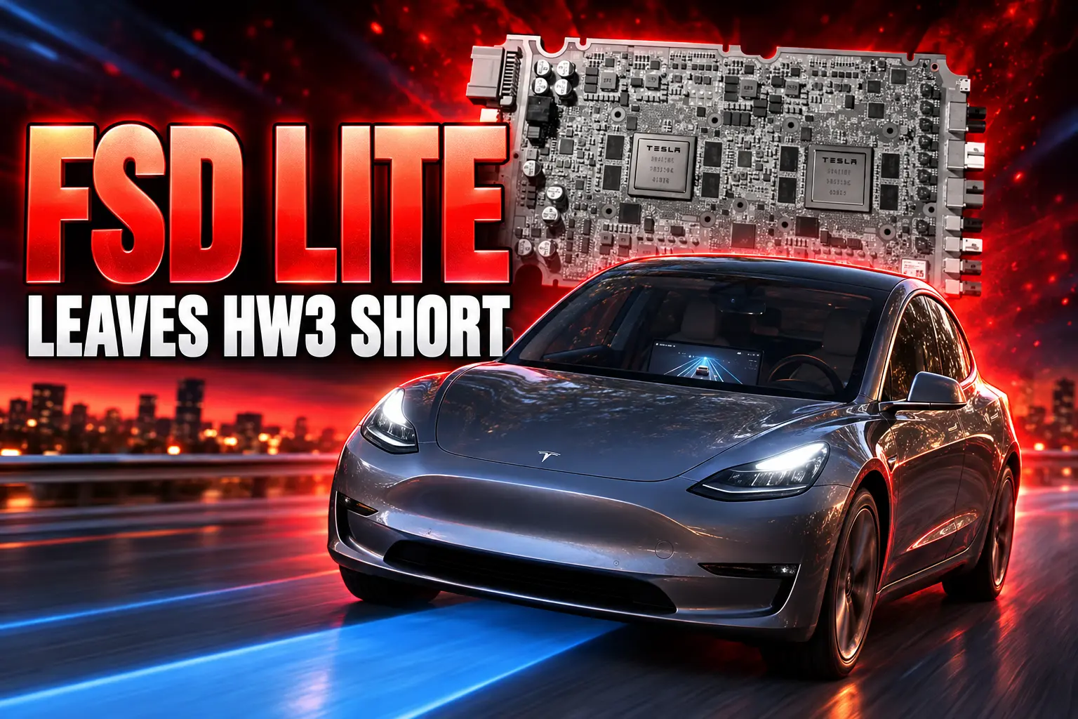 Tesla FSD v14 Lite Hardware 3 car rollout