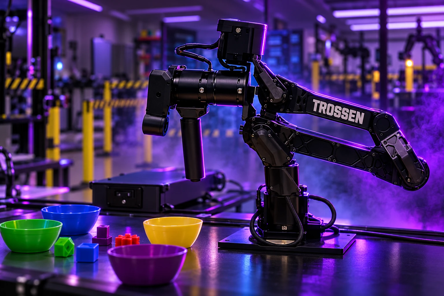 Trossen robot arms unnamed on 60 Minutes DeepMind
