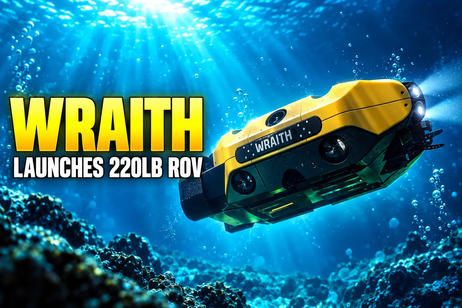 VideoRay Wraith ROV 80 pound thrust 220 pounds