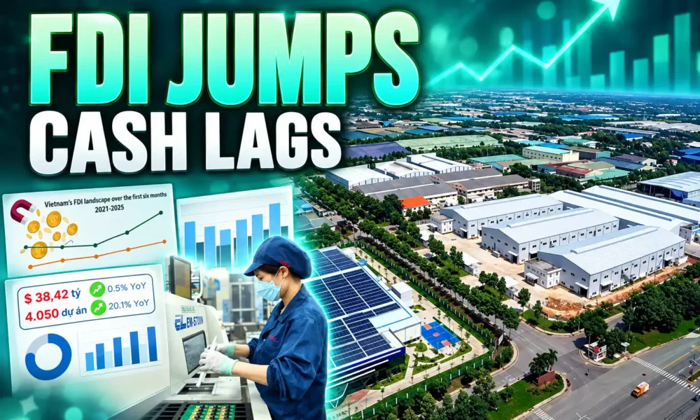 Vietnam FDI licenses jump 34.9 percent cash lags