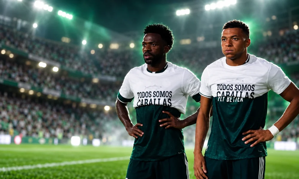 Vinicius Mbappe hid Ceuta shirt at Elche
