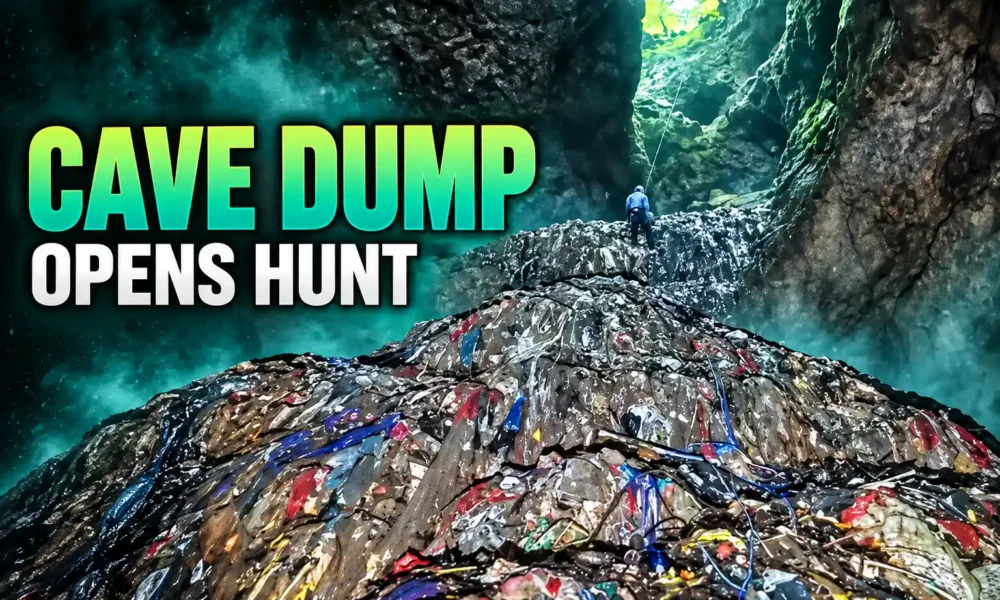 Zhangjiajie karst cave dump 51 tonnes national hunt