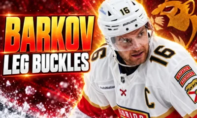 Aleksander Barkov Panthers left leg injury San Jose