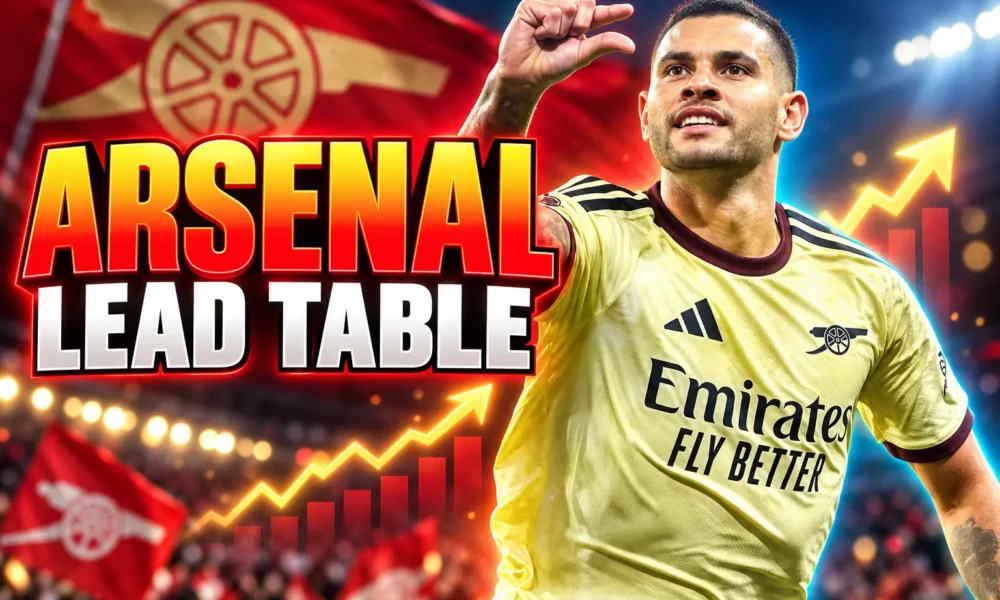 Arsenal Manchester City 12 points Premier League title race