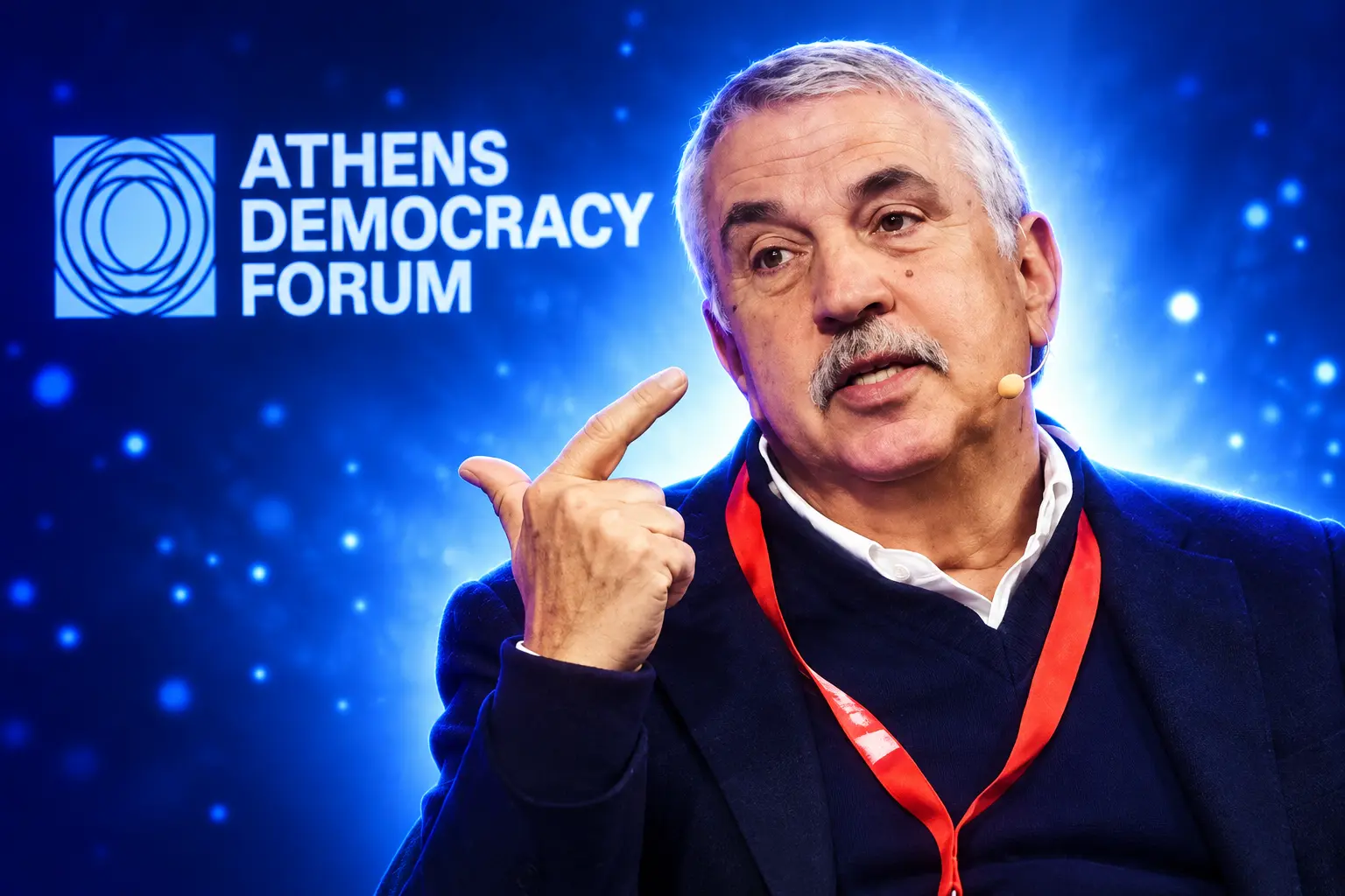 Athens Democracy Forum Friedman calls AI new population