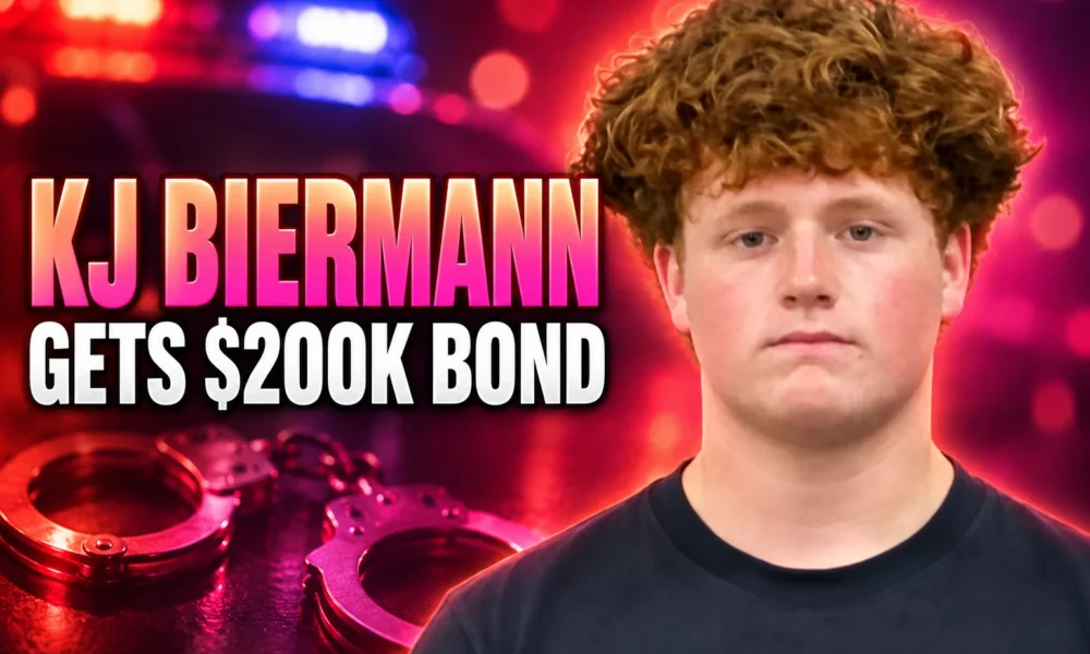KJ Biermann $200000 bond house arrest sibling ban