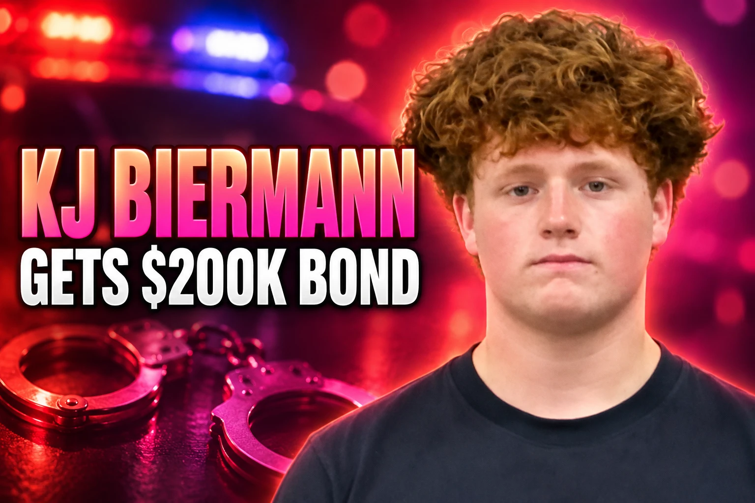 KJ Biermann $200000 bond house arrest sibling ban