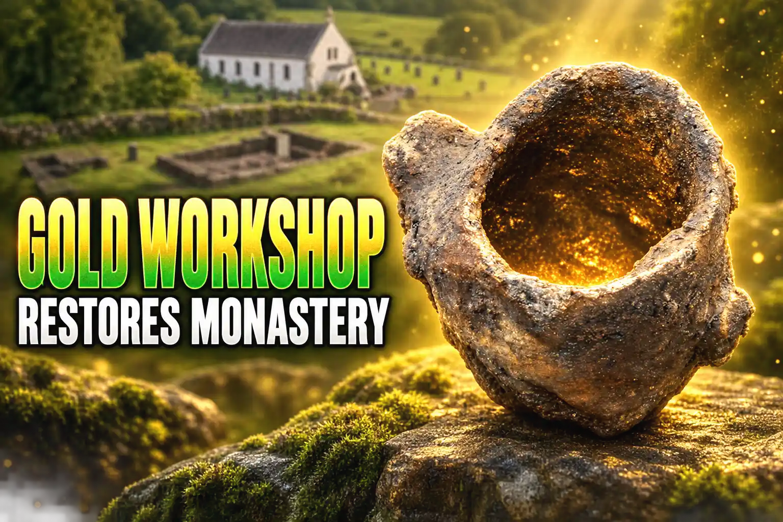 Lismore monastery gold silver workshop Moluag excavation