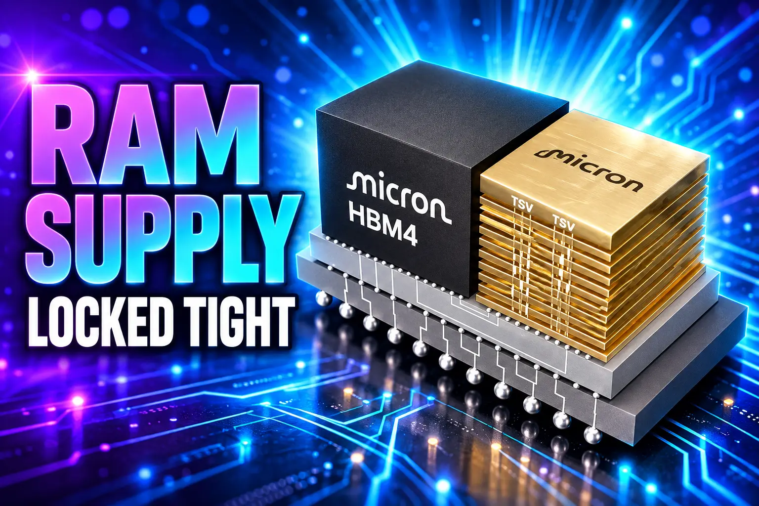 Micron RAM supply locked tight through 2028