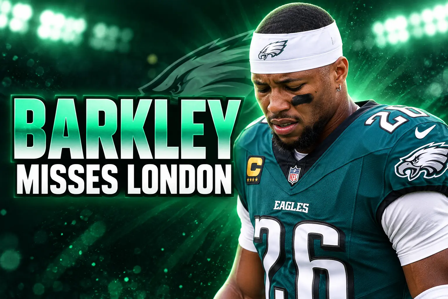 Saquon Barkley week-to-week hamstring misses London