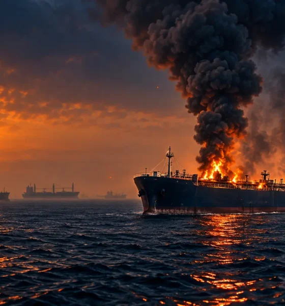 Tanker hit 51 nautical miles north of Qatar