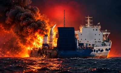 Tanker hit by projectiles north of Qatar