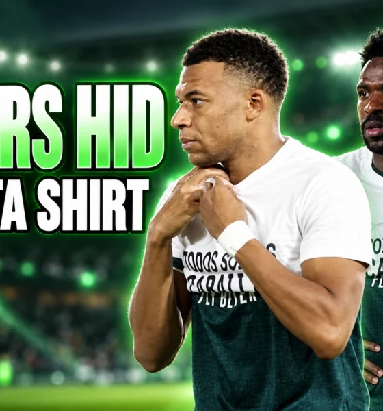 Vinicius Mbappe hide Ceuta shirt before Elche